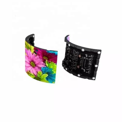 इनडोर पी1.8 मिमी लचीला एलईडी पैनल स्क्रीन डिस्प्ले परिपत्र घुमावदार आकार का सिलेंडर